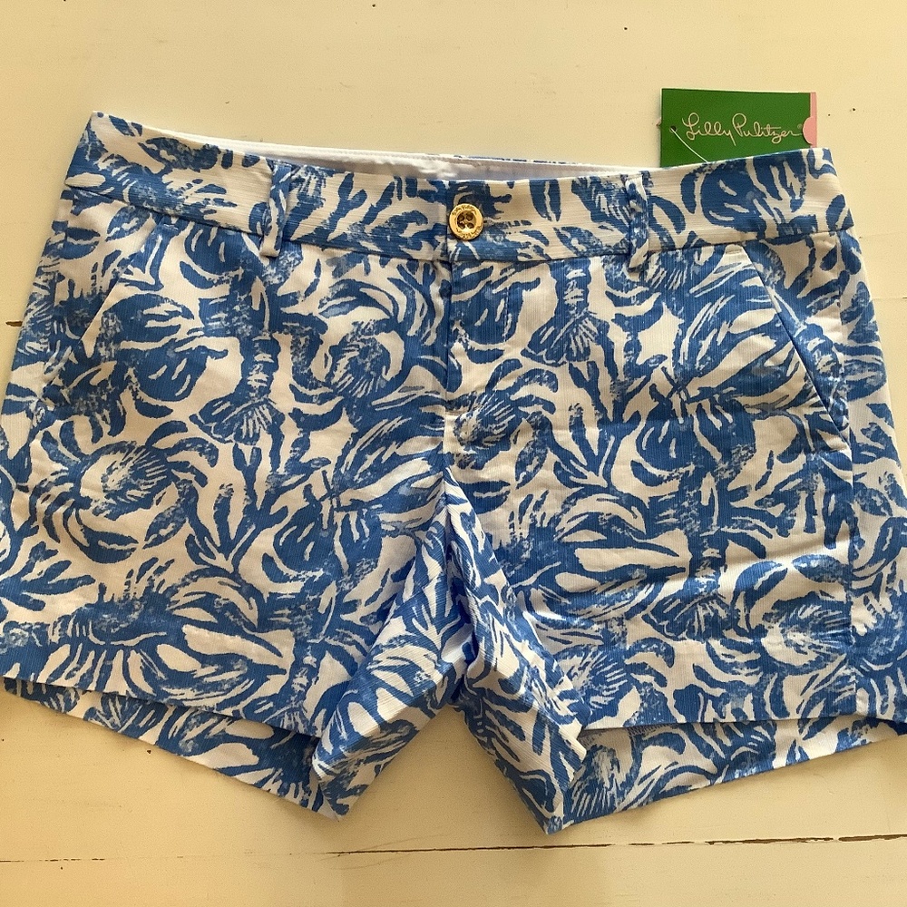 NEW NWT LILLY Pulitzer resort white On A Roll Callahan Shorts SZ 6